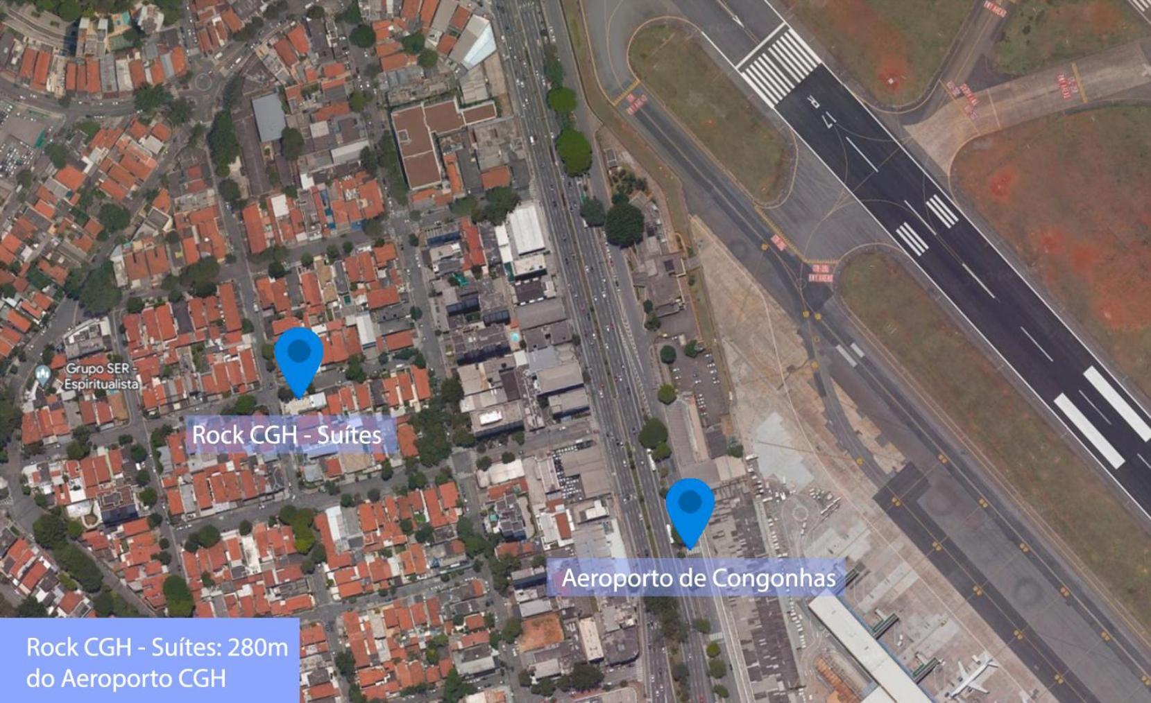 Rock Cgh Suites - Aeroporto De Congonhas เซาเปาโล ภายนอก รูปภาพ